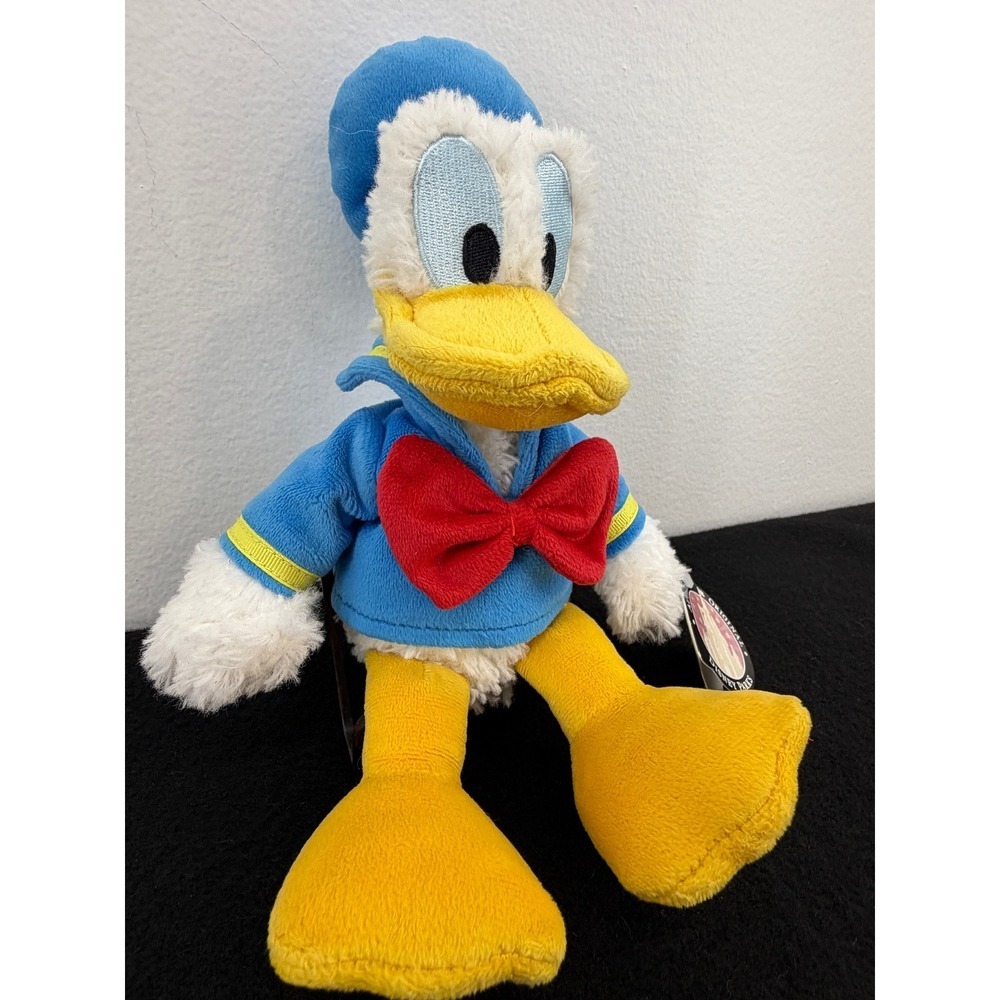 Disney Parks Donald Duck Plush Stuffed Sailor Outfit Blue Red Bow Tie 10in w/Tag